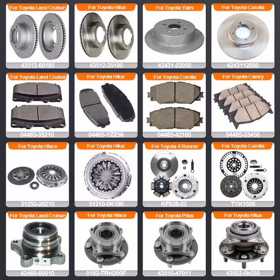 Autozubehör Auto-Ersatzteile für Toyota Corolla Land Cruiser für Hilux Hiace Prado Yaris für Camry 4runner Prius für RAV4 Wish Japanisches Auto